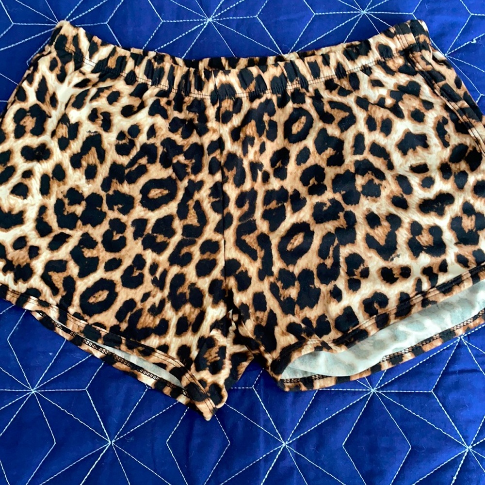 Animal print shorts